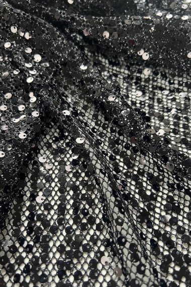 Black Sequin Mermaid Skirt