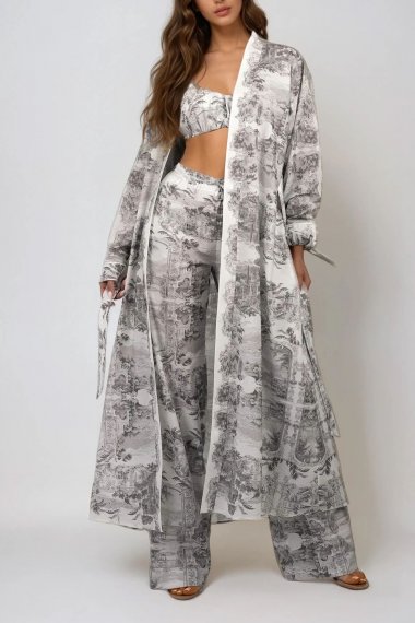 RIVIERA GRIS KIMONO